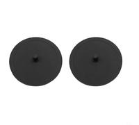 Kivivaka Disco de retrodescarga de goma para limpieza de válvulas de máquina espresso, compatible con tamaños de portafiltro de 50 mm a 58 mm para Rancilio E61 y para GAGGIA, negro (2 piezas de 50 mm)