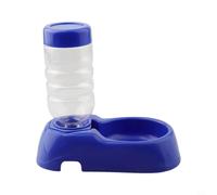 Kivivaka Dispensador automático de agua para mascotas, 350 ml, para gatos, perros, conejos, fuente de alimentación de plástico azul, base de 21,5 cm