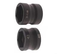 Kivivaka Enchufe de doble cabeza de acero 39-41/43-46mm para extracción de tuerca de embrague de polea, portátil para herramienta de reparación de motocicletas