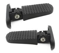 Kivivaka Estriberas plegables de aleación para patinetes y bicicletas eléctricas, pedales traseros móviles antideslizantes con espacio entre agujeros de 4 a 5 cm, color negro, 1 par