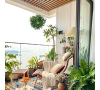 Kivivaka Etiquetas colgantes de plástico para plantas de jardín y decoración al aire libre, 13/18/26/30/20/25 cm, topiario de lavanda, plantas de imitación ligeras Q1B-20CM