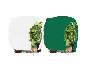 Kivivaka Frost - Bolsa de protección para plantas, 250 x 360 cm, reutilizable, no tejida, con cordón, transpirable, para invierno, para jardín, rosas, palmeras y exteriores