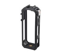 Kivivaka Funda de bisel ABS con soporte de zapata fría para cámara de acción Insta360 X5, jaula protectora, color negro
