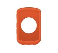 Kivivaka Funda de silicona para computadora de bicicleta para Garmin Edge 540/840, para funda protectora con película de vidrio templado incluida (naranja)