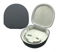 Kivivaka Funda rígida portátil para auriculares JBL LIVE650BT E65BT Duet LIVE500BT, bolsa de almacenamiento compacta de viaje con malla interior, gris (negro)