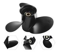 Kivivaka Hélice de barco de 9.25 x 9 pulgadas para Mercury 9.9-20 HP, aleación de aluminio de 3 palas compatible con motores fueraborda Mariner y Nissan de 9.9 a 20 HP