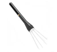 Kivivaka Herramienta de distribución de espresso con agujas retráctiles, agitador de un solo clic para disco de café, aleación de aluminio y acero inoxidable, negro, 11,5 x 1,5 cm