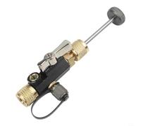 Kivivaka Herramienta de extracción de núcleo de válvula HVAC de aleación de cobre de 1/4 pulgadas con vidrio de visión para aire acondicionado R22 (A)
