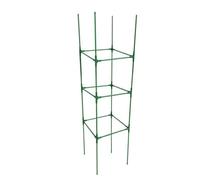 Kivivaka Jaula de plástico para tomates y plantas trepadoras, sistema de soporte para tomates, frijoles, pimientos, pepinos, berenjenas, juego de 40 estacas de torre de jardín verde