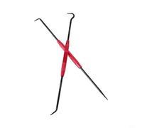 Kivivaka Juego de 2 herramientas de doble punta y gancho, extractor de sello de aceite con mango antideslizante para juntas tóricas, resortes, eliminación de arandelas, herramientas manuales