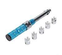 Kivivaka Juego de llaves dinamométricas de radios de 2 a 10 Nm con 10 cabezales intercambiables para reparación de radios de rueda de motocicleta y moto de cross