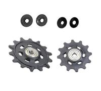 Kivivaka Juego de polea de cambio trasera 12T+14T para SRAM para Eagle, kit de ruedas guía de aluminio XX1 X01 GX SX, para negro