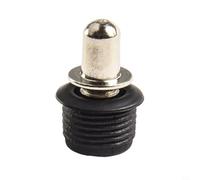Kivivaka Kit de 10 pares de guías de parrilla para bricolaje, kit de clavijas, estilo de enchufe de bola para cubierta de malla, piezas de audio, color negro, clavija de 23,3 mm (007)