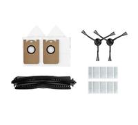 Kivivaka Kit de accesorios para aspiradora de 7 piezas que incluye cepillo principal, 2 cepillos laterales, 2 bolsas y 2 filtros compatibles con Laresar para aspiradora robótica L6 Nex