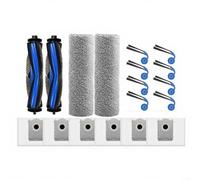 Kivivaka Kit de accesorios para Ecovacs X9 Pro, X11 Pro, T80s Robots - Incluye cepillo principal de goma, rodillos de fregona lavables, bolsas de polvo y cepillos laterales