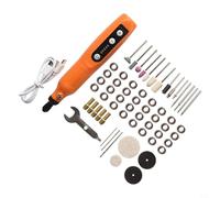 Kivivaka Kit de herramientas giratorias inalámbricas de 5 velocidades, recargable por USB de 3.7 V para mini amoladora con 58 accesorios, diseño ligero estilo bolígrafo para manualidades de precisión
