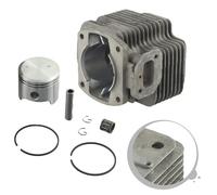 Kivivaka Kit de juntas de cilindro y pistón de 48 mm 1E48F 48F 63CC 6300 2 motores, para piezas de repuesto para taladro de tierra, soplador, cortador de cepillo