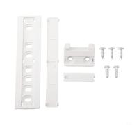 Kivivaka Kit de montaje para puerta de frigorífico, sistema de riel deslizante integrado, soportes resistentes para congeladores integrados, funcionamiento silencioso, color blanco