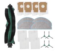 Kivivaka Kit de piezas de repuesto para aspiradora robot Roomba 105, cepillo principal + cepillos laterales + filtros + paños de fregona + bolsas de polvo sellables, juego completo resistente (A)