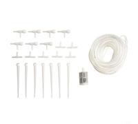 Kivivaka Kit de riego por goteo de jardín con válvulas reguladoras para plantas en maceta, sistema de manguera de riego de invernadero (C)