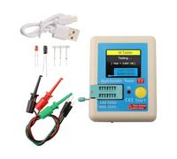 Kivivaka LCR-T7 - Probador de transistores, medidor LCR ESR multifunción con pantalla TFT a color de 3.5 pulgadas para diodo, triodo, condensador, resistencia, MOSFET, azul y blanco