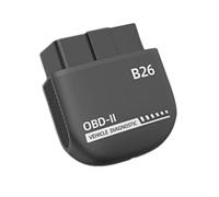 Kivivaka -Lector de código OBD2 para diagnósticos del motor, monitor de datos en tiempo real para iOS para Android (negro)