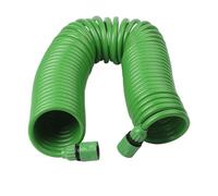 Kivivaka Manguera de jardín en espiral, 7,5 mC20 m, manguera de agua de retroceso con conectores de plástico, riego de césped y jardín al aire libre, 15 m