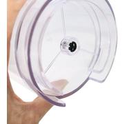 Kivivaka Máquina de café de 1,7 l de agua para tanque con tapa negra, depósito de plástico transparente para pieza de repuesto para preparación casera, 26,5 cm x 10,66 cm