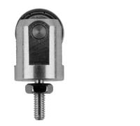 Kivivaka Medidor de esfera con punta de rodillo M25, punto de contacto de acero inoxidable de 10 mm de diámetro, cabezal de medición de tuerca antirretorno indicadores electrónicos