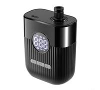 Kivivaka Mini bomba de aire eléctrica para bicicleta, 150 PSI, inflado rápido, parada automática, pantalla digital, batería de 480 mAh, inflador de neumáticos inalámbrico USB-C (negro)