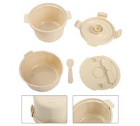 Kivivaka Olla arrocera para microondas con circulación de vapor, cocción uniforme de pasta de arroz y verduras, olla portátil beige