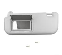 Kivivaka Panel de visera solar para coche con espejo de maquillaje, para Toyota para Corolla E160 E170 2014-2017, fácil de instalar, plástico estable, beige, gris, OEM 74320-02B21 74310-02K91 (gris
