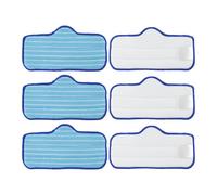 Kivivaka Paños de microfibra para limpiador de vapor Dupray Neat, reutilizables para almohadillas de repuesto para limpieza de alfombras de azulejos de madera dura, azul, paquete de 6/10