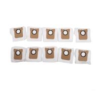 Kivivaka Paquete de 10 bolsas de polvo de repuesto para aspiradora robot Mijia 5 y OV21CN, filtros no tejidos de gran capacidad de 3.5 L, compatible con base de vaciado automático, resistente y