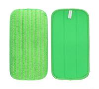 Kivivaka Paquete de 2 almohadillas de microfibra para Swiffer, recambios reutilizables de 12 pulgadas para suelos laminados de azulejos de madera dura, color verde