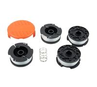Kivivaka Paquete de 4 bobinas de césped con tapa AF100, compatible con GL280 GL301 GL425 GL430 GL545 GLC2500 ST5530 cuerda para recortadoras, para alimentación automática para cabezal de línea de