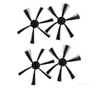 Kivivaka Paquete de 4 cepillos laterales de repuesto para robot aspirador Severin RB7025, nailon resistente, limpieza de bordes mejorada e instalación sin herramientas