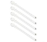 Kivivaka Paquete de 5 bridas magnéticas de silicona, organizadores de cables reutilizables para viajes en casa, oficina, viajes, correas flexibles para gestión de cables, color blanco (revestimiento