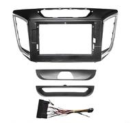 Kivivaka Para Hyundai IX25 Creta 2015-2018 10.1 pulgadas 2DIN Navegación Upgrade Bisel con arnés de alimentación, kit de panel de radio ABS