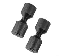 Kivivaka Pin de localización de brida de dos agujeros de 1-1/20.3 cm para 1/5.1 cm" a 35.6 cm" 68.0 kg, para herramienta de alineación de aluminio 6061 resistente con acabado anodizado (negro)