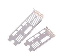 Kivivaka Placa trasera para tarjeta gráfica IO Shield 730 750 1050Ti 1650, bisel de soporte de metal a prueba de polvo, plateado, 12 cm