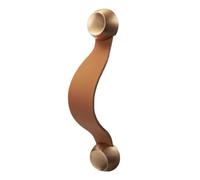 Kivivaka Placas traseras de cuero para armarios y cajones, núcleo de aleación de zinc, distancia entre agujeros de 128 mm, para naranja/marrón/blanco/verde/negro para naranja