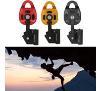 Kivivaka Polea de escalada unidireccional resistente, rescate y elevación de ascender de aluminio de 25 KN, para cuerda de 8 a 12 mm