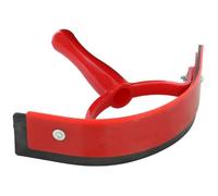 Kivivaka Rascador de sudor de plástico con cuchillas, cepillo ergonómico para caballos, vacas, burros, color rojo
