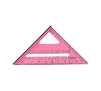 Kivivaka Regla triangular de carpintería de dos colores de 7 pulgadas: cuadrado de velocidad ABS resistente con base gruesa profesional y carpintería de bricolaje