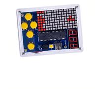 Kivivaka Retro DIY 51 - Kit de consola de juegos con microcontrolador, Pixel para proyectos de soldadura artística con carcasa, programación de aprendizaje y electrónica, 4 para juegos clásicos