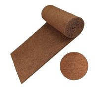 Kivivaka Rollo de fibra de coco biodegradable para retener el calor, cubierta de suelo para parterres y árboles, 50 x 500 cm