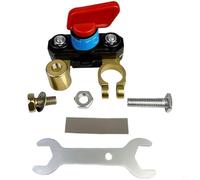 Kivivaka Rotatorio para batería Interruptor de desconexión 12V 24V Construcción pura Carcasa transparente con indicador de estado de alimentación para vehículo (B)