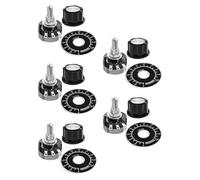Kivivaka RV24YN20S B103 Potenciómetro cónico giratorio de película de carbono de una sola vuelta de 10K Ohm con perilla y para equipos eléctricos industriales