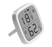 Kivivaka Sensor de humedad de temperatura LCD inalámbrico, pantalla de 2.5 pulgadas, compatible con SNZB-02D, monitoreo inteligente del hogar
